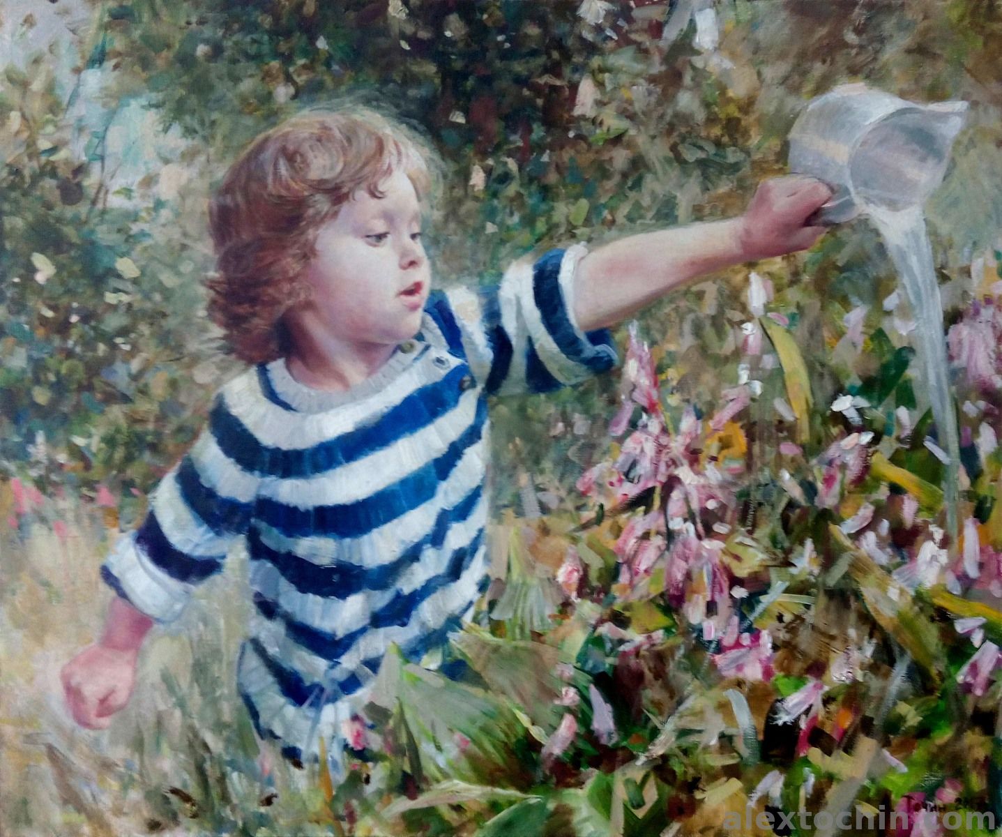 Портрет девочки в саду | Алексей Точин