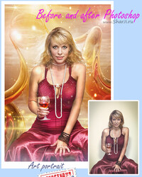 © Andrew Zavgo. Арт-портрет до и после Photoshop. .